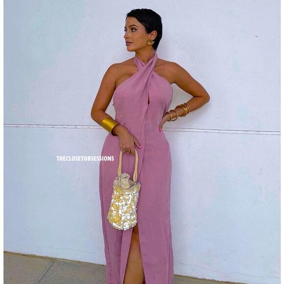 ZARA BLOGGER FAVE!!! Open Back Midi Dress NWT - Picture 8 of 16